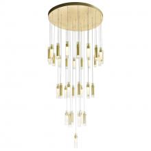  1606P33-37-602 - Olinda LED Integrated Satin Gold Chandelier