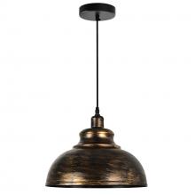  9612P15-1-128 - Vogel 1 Light Down Pendant With Antique Copper Finish