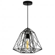  9625P16-1-101 - Bagheera 1 Light Down Pendant With Black Finish