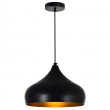  9633P16-1-101 - Dynamic 1 Light Down Pendant With Black Finish