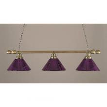  486-304-PUR - Antique Brass Pool Table Light