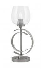  56-GP-4810 - Accent Lamp, Graphite Finish, 6" Clear Bubble Glass