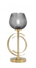  56-NAB-4602 - Accent Lamp, New Age Brass Finish, 6" Smoke Textured Glass