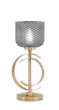  56-NAB-4612 - Accent Lamp, New Age Brass Finish, 6" Smoke Textured Glass