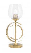  56-NAB-4810 - Accent Lamp, New Age Brass Finish, 6" Clear Bubble Glass