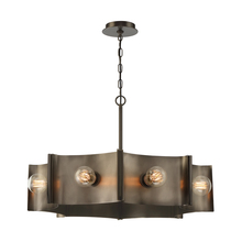  38428-012 - Metallo, 8LT , Chandelier, Vn/bkn