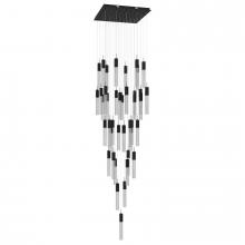  HF1903-41-GL-BK-SNW - The Original Glacier Snow Avenue Collection Black 41 Light Pendant Fixture