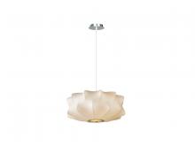  HF2112 - Melrose Pl. Collection White Fabric Pendant Like Hanging Fixture