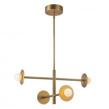  CH15504-BG-UNV - Elixir 22-in Brushed Gold LED Chandelier