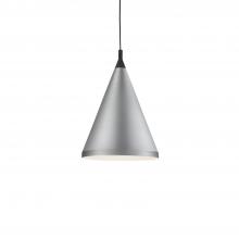  492716-BN/BK - Dorothy 16-in Brushed Nickel With Black Detail 1 Light Pendant