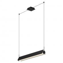  LP73536-BK/WH-UNV - Phoenix 36-in Black/White LED Linear Pendant