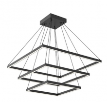  CH88332-BK - Piazza 32-in Black LED Chandeliers