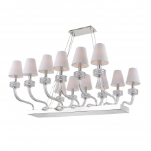  CD10095-12-CH - 12-Light 48" Linear Armed Chandelier