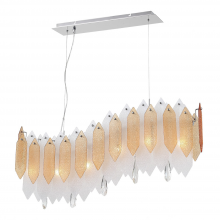  CD10096-6-CH-ABF - 6-Light 40" Linear Chandelier