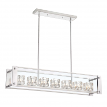  CD10151-7-SL - 7-Light 42" Linear Crystal Chandelier