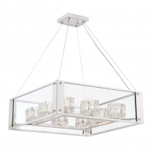  CD10152-8-SL - 8-Light 25" Linear Crystal Chandelier