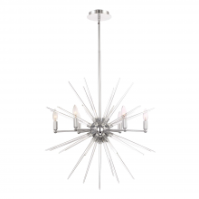  CD10179-6-CH - 6-Light 70" Sputnik Chandelier