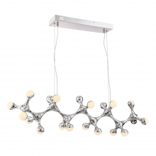  CD10190-LED-CH - 20-Light 45" LED Abstract Linear Chandelier