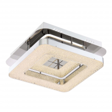  FM60043-LED-CH - LED 2-Tier Square LED Flush Mount