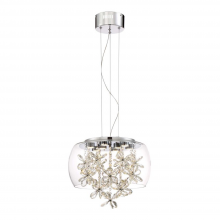  P30077-LED-CH - LED 16" Clear Glass Dome Shade Pendant Light