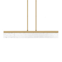  PL11501-LED-43-AGB - LED 3CCT 43" Thick Engraved Crystals Aged Brass Linear Pendant