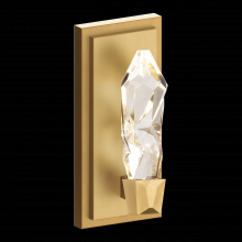  WS11405-LED-1-AGB - LED 3CCT 1-Light Crafted Crystal Aged Brass Vertical Wall Sconce