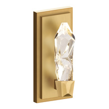  WS11405-LED-1-AGB - LED 3CCT 1-Light Crafted Crystal Aged Brass Vertical Wall Sconce