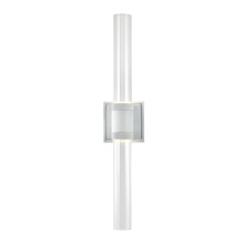  WS11714-LED-2-MW-G1 - LED 3CCT Duo Wall Sconce, 12" Clear Glass and Matte White Finish