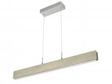  FX-2965-18 - Colmar Integrated LED Rubber Wood Ceiling Island Light with Adjustable Steel Braided Cable