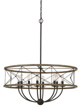  FX-3685-8 - 40W X 8 Modica Metal Pendant Fixture (Edison Bulbs Not included)