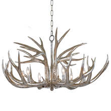  16-1064 - Regina Andrew Antler Chandelier (Ambered Silver