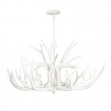  16-1064WT - Regina Andrew Antler Chandelier (White)