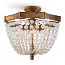  16-1164 - Regina Andrew Frosted Crystal Bead Semi Flush Mo