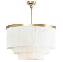  16-1257IV - Regina Andrew Cabaret Fringe Chandelier (Ivory)