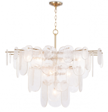  16-1434NB - Regina Andrew Echo Chandelier (Natural Brass)