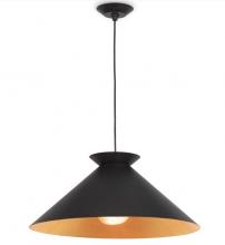  16-1429BLK - Regina Andrew Viggo Pendant Large (Black and Gol