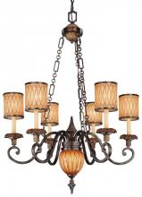  n6486-270 - Terraza Villa Aged Patina Spumanti Strato Glass Up Chandelier