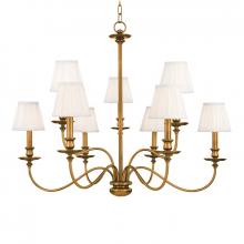  4039-AGB - 9 LIGHT CHANDELIER