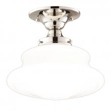  3412F-PN - 1 LIGHT SEMI FLUSH