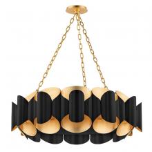  8534-GL/BK - 12 LIGHT CHANDELIER