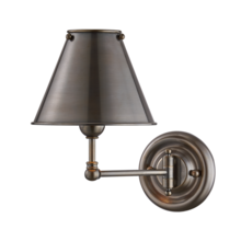  MDS101-DB-MS - 1 LIGHT WALL SCONCE W/ METAL SHADE