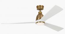  3BRYSM60HABD - Bryden Smart 60" Dimmable Indoor/Outdoor Integrated LED Antique Brass Ceiling Fan