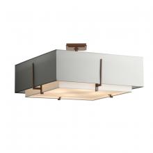  126513-SKT-05-SF2012-SJ2401 - Exos Square Large Double Shade Semi-Flush