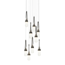  131100-SKT-LONG-10-YG0434 - Link 9-Light Blown Glass Pendant