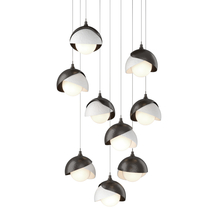  131105-SKT-LONG-14-02-GG0711 - Brooklyn 9-Light Double Shade Pendant