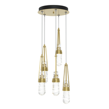  131120-SKT-STND-86-YJ0434 - Link 5-Light Blown Glass Pendant