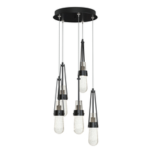  131120-SKT-STND-89-YG0434 - Link 5-Light Blown Glass Pendant