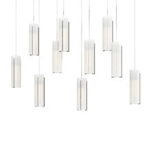  131204-SKT-LONG-85-GG0065 - Exos Glass 10-Light Pendant