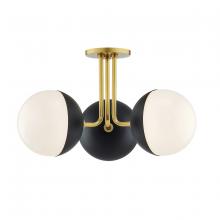  H344603-AGB/BK - Renee Semi Flush