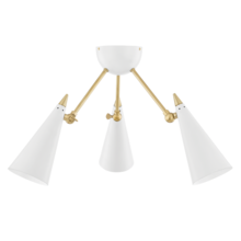  H441603-AGB/WH - Moxie Semi Flush